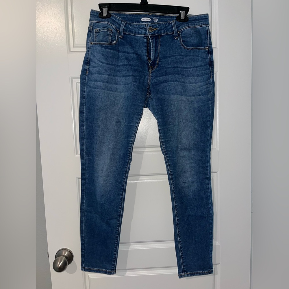 Old Navy Women's Dark Blue Skinny Jeans